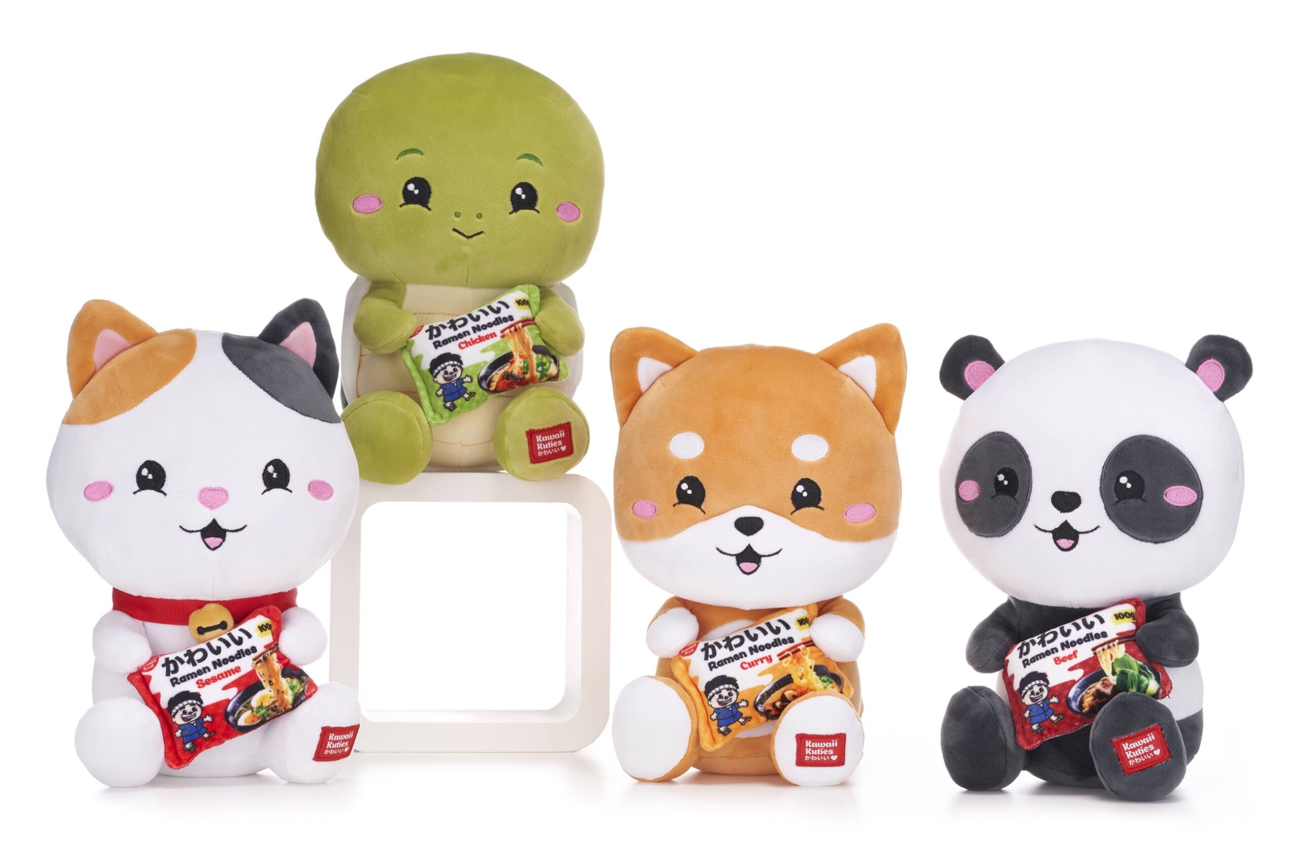 (Mis 3+) KAWAII KUTIES Personaggio con Noodle Peluche (Super Squishy) GIFT 24cm 4ass…x36